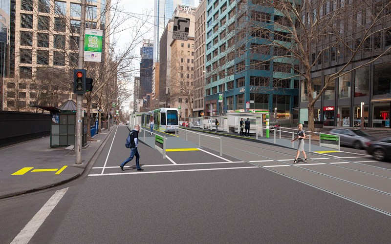 Collins Street artist's impression