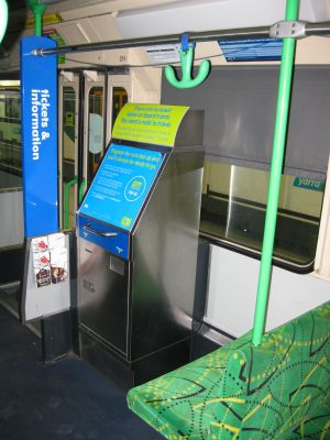 Before removal of Metcard machine