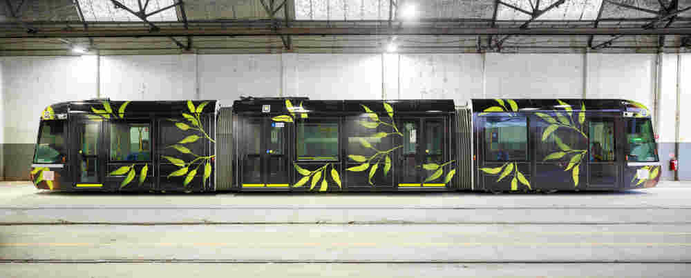 Jenna Mayilema Lee's tram in the sheds at Kew
